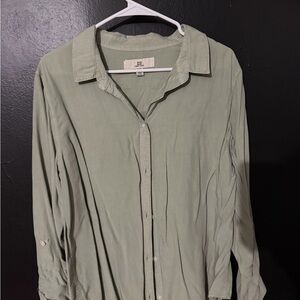 Womens Green Casual Shirt